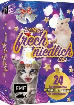 EMF Verlag Adventskalender-Kartenset: Lasst uns frech und niedlich sein