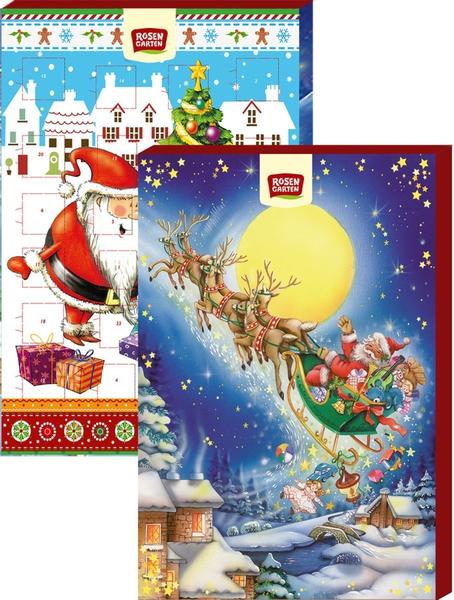 Rosengarten Adventskalender mit Bio Schokolade