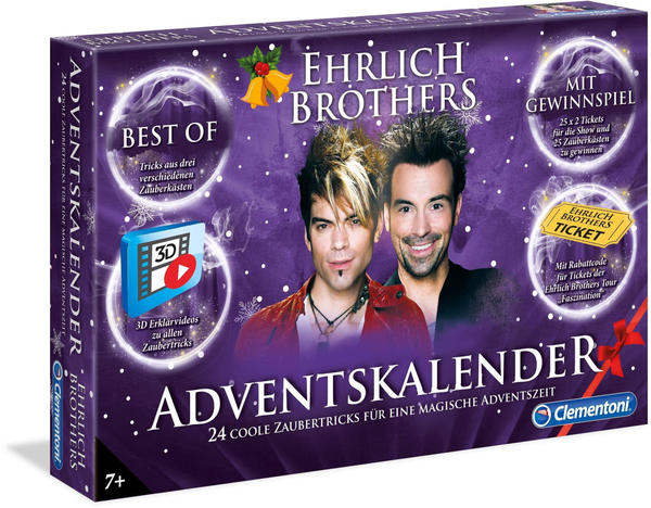 Clementoni Adventskalender der Magie Ehrlich Brothers 2018