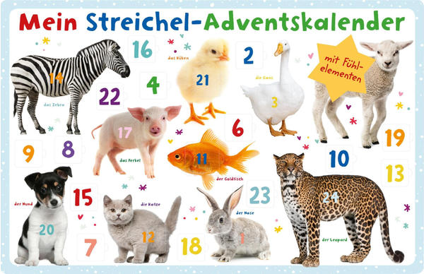 Ars Edition Mein Streichel-Adventskalender 2018