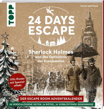 Topp Escape Room Adventskalender: Sherlock Holmes und das Geheimnis der Kronjuwelen