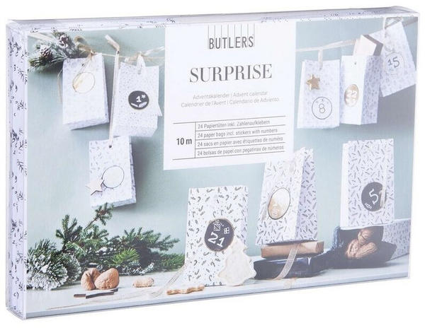 Butlers Surprise Adventskalender DIY schwarz/weiß