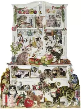 Coppenrath Verlag Coppenrath Katzen im Advent, Wand-Adventskalender A3 (Behr)