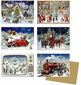 Coppenrath Nostalgische Adventszeit, Miniatur-Adventskalender (Behr)