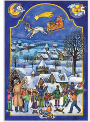 Sellmer Adventskalender A4 - Nikolaus im Schlitten