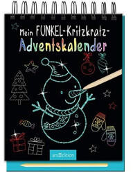 Ars Edition Mein Funkel-Kritzkratz-Adventskalender