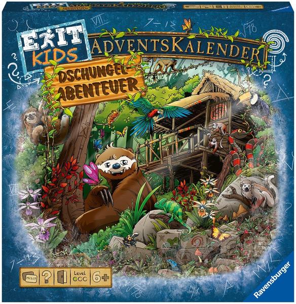 Ravensburger Exit 189571 Adventskalender Kids - Dschungel (2021)