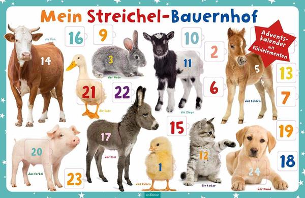 Ars Edition Mein Streichel-Bauernhof Adventskalender