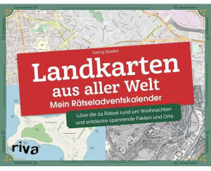 Riva Verlag Landkarten aus aller Welt &ndash; Mein R&auml;tseladventskalender