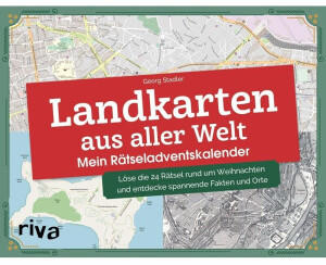 Riva Verlag Landkarten aus aller Welt – Mein Rätseladventskalender