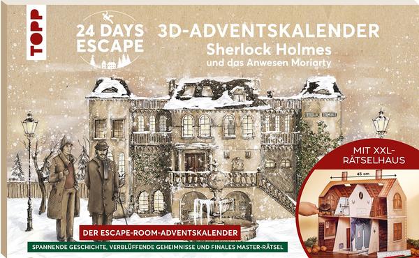 Topp 24 Days of Escape 3D Advenskalender Sherlock Holmes und das Anwesen Moriarty 2021
