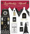 Ars Edition Leuchtender Advent. Edler Adventskalender-Leporello mit 24 transparenten Türchen