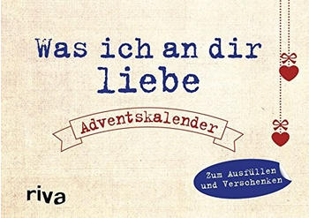 Riva Verlag Was ich an dir liebe Adventskalender