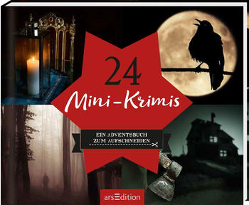 Ars Edition 24 Mini-Krimis: Ein Adventsbuch zum Aufschneiden Adventskalender