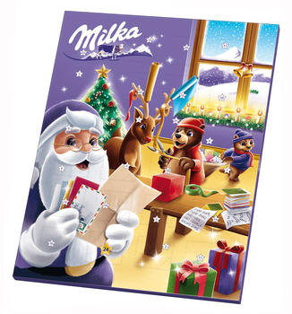 Milka Adventskalender Alpenmilchschokolade und Geleefiguren 90g 2021
