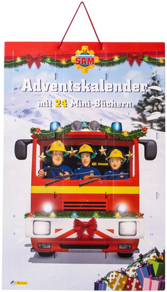 Nelson Verlag Feuerwehrmann Sam: Minibuch-Adventskalender mit 24 Mini-Büchern