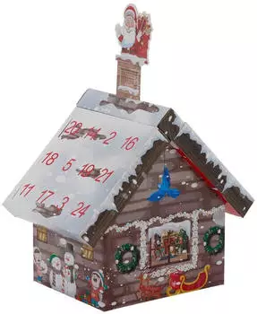 Krebs Lauscha Adventskalender mit Christbaumschmuck aus Glas