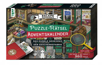 Topp Verlag Topp Puzzle-Rätsel-Adventskalender - Das Dunkle Geheimnis der Geschenkefabrik