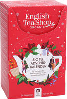 English Tea Shop Elfen Dorf Tee Adventskalender Rot mit 24 verschiedenen BIO Tees