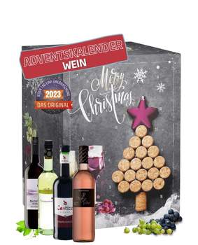 Boxiland Wein Adventskalender mit 24 außergewöhnlichen Weinsorten