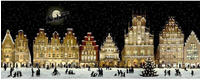 Die Spiegelburg Weihnachtliches Stadtpanorama, Wand-Adventskalender (Behr)