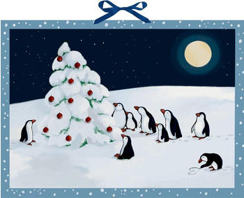 Die Spiegelburg Pinguin-Weihnacht - Wand-Adventskalender