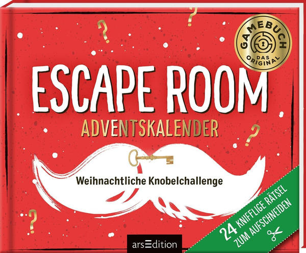 Ars Edition Escape Room Adventskalender - Weihnachtliche Knobelchallenge