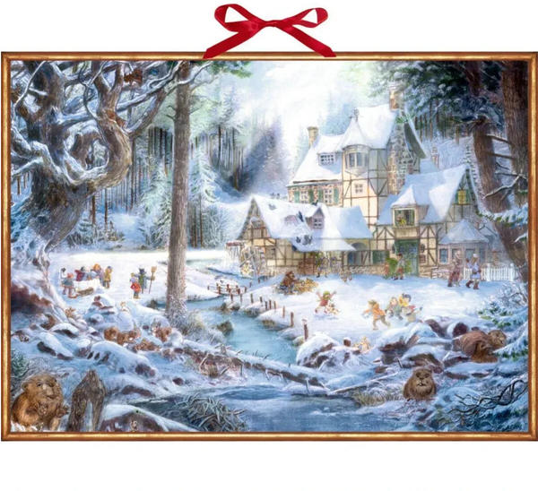 Die Spiegelburg Weihnachten auf dem Mühlenhof WandAdventskalender