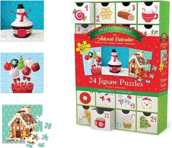 Eurographics Puzzle Adventskalender - 1200 Teile Christmas Sweets