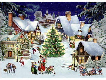 Die Spiegelburg Weihnachten im Dorf, A4-Wandkalender
