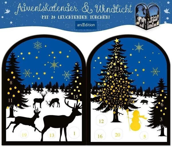 Ars Edition Teelichthäuschen Winternacht