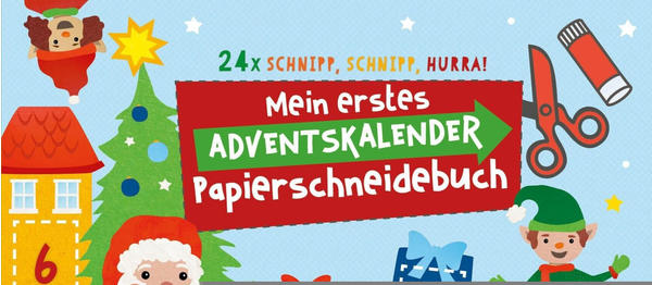 EMF Verlag 24 x Schnipp, schnipp, hurra! Mein erstes Adventskalender-Papierschneidebuch