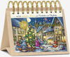 Korsch Tisch-Adventskalender 24 Nostalgische Weihnachtskarten Aufstellkalender