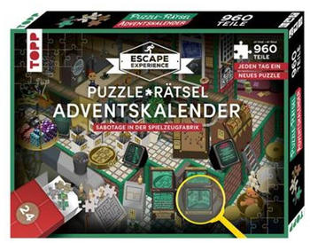 Topp Puzzle-Rätsel-Adventskalender - Sabotage in der Spielzeugfabrik