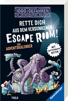 Ravensburger Buch Adventskalender 1000 Gefahren Rette dich aus dem versunkenen versunkenen Room