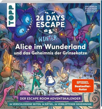 Topp 24 DAYS ESCAPE - Der Escape Room Adventskalender: Alice im Wunderland und das Geheimnis Grinsekatze