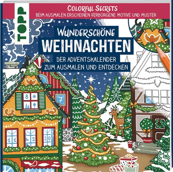 Topp Colorful Secrets - Wunderschöne Weihnachten (Ausmalen auf Zauberpapier)