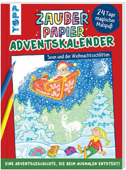 Topp Zauberpapier Adventskalender Sven und der Weihnachtsschlitten