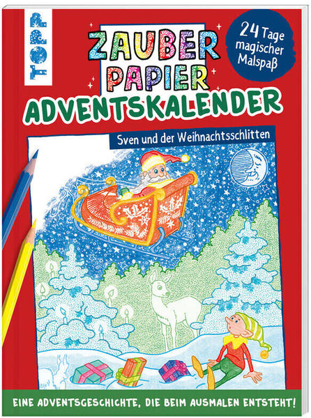 Topp Zauberpapier Adventskalender Sven und der Weihnachtsschlitten
