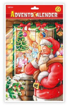 Trötsch Adventskalender Weihnachtsmann am Fenster mit Türchen