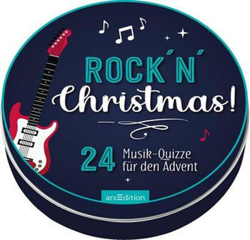 Ars Edition Adventskalender in der Dose - 24 Musik-Quizze Rock Christmas