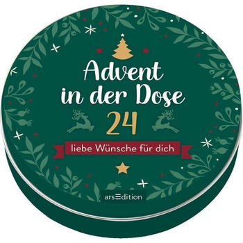 Ars Edition Adventskalender in der Dose - 24 liebe Wünsche für dich