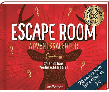 Ars Edition Escape Room Adventskalender 24 knifflige Weihnachtsrätsel
