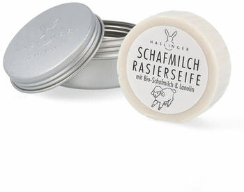Haslinger Rasierseife mit Schafmilch in Schraubdose (60 g)
