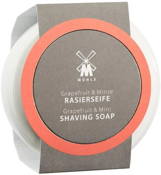 Mühle Porzellanschale mit Rasierseife Grapefruit & Minze (65 g)