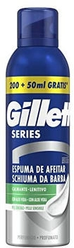 Gillette Serie Beruhigender Rasierschaum mit Aloe Vera f&uuml;r Herren, 250 ml
