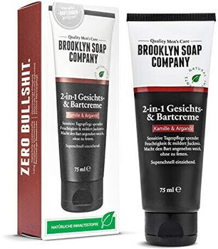 Brooklyn Soap Company 2-in-1 Gesichts- & Bartcreme Kamille & Arganöl (75ml)