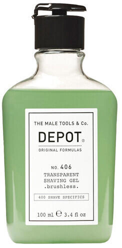 DEPOT 406 Transparent Shaving Gel Brushless (100ml)