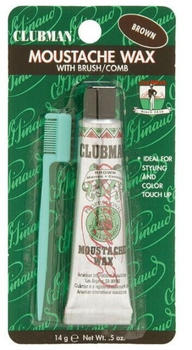 Clubman Pinaud Pinaud Moustache Wax Hang Pack - Chestnut (14g)