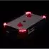 Relaxdays Airhockey Tischspiel mit LED-Beleuchtung, 2 Pucks, 31x57cm (10024098_0)